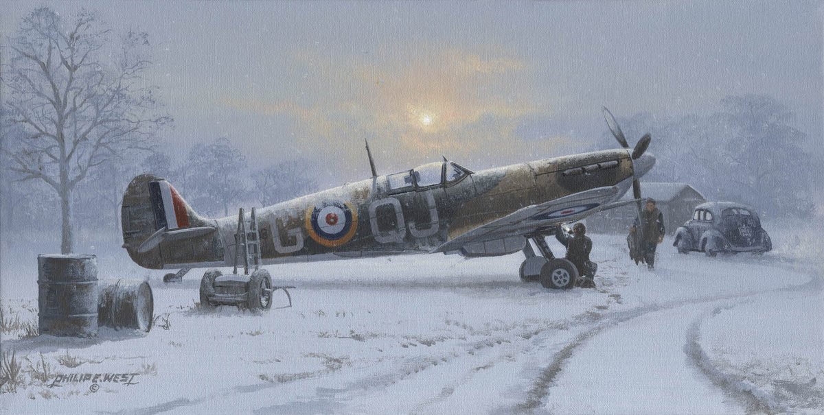 Here's hoping that all those drivers currently stuck at our historic Manston and elsewhere are soon on their way to their families.
#staysafe #Manston #rafmanston #kent #operationBrock #operationstack #COVID19 #merrychristmas2020
Artwork: “Winter of 41” by Philip E. West