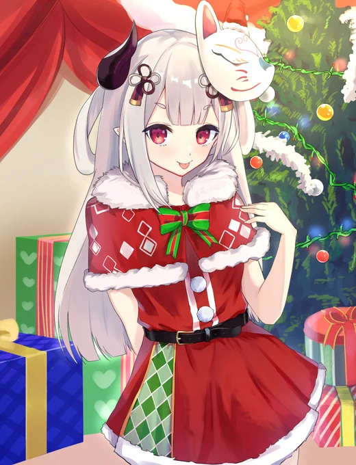 サンタコスの奈羅花ちゃん
#奈羅ート 