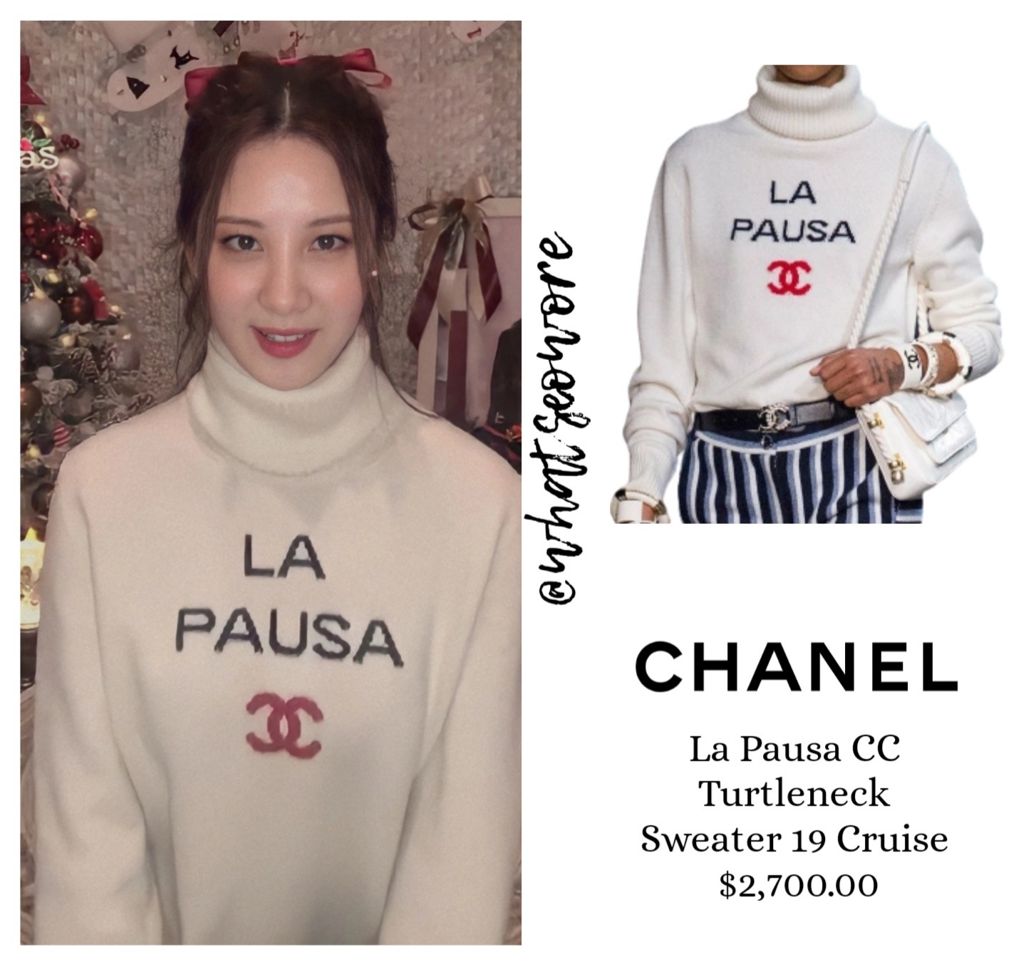 𝐰𝐡𝐚𝐭𝐬𝐞𝐨𝐰𝐨𝐫𝐞 on X: On Seo Juhyun • Chanel 19C La Pausa