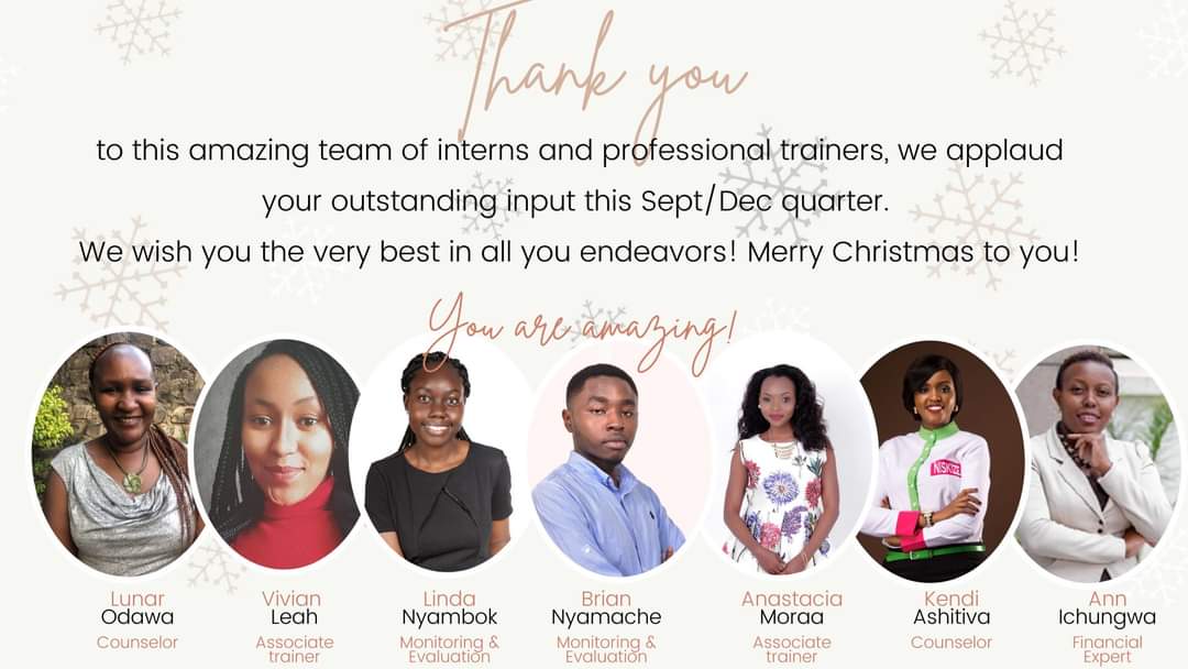 Nafisika's tweet photo. #EndOfYearThanksgiving
✨✨✨✨✨✨✨
We at NAFISIKA TRUST are grateful to our Sept/Dec Interns and professional trainers. We applaud your work ethic and pray for the very best. For the officers and inmates you imparted through your service, may God bless you!
#prisonreachout https://t.co/DHyXEZ8gbh