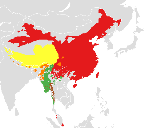 The Sino-Tibetan speakers in North-Eastern India are also not the first inhabitants of the subcontinent, although they are erroneously given the epithet of aadivaasi. Depending on who you consult, the Sino-Tibetan homeland is in Eastern Tibet or Yellow River Valley in China.