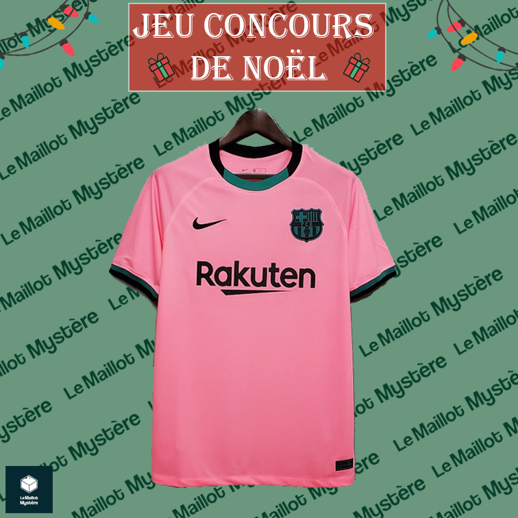 MaillotMystere's tweet photo. Bonjour à tous ! En cette période de fêtes, nous offrons à l'un de vous le maillot Third du FC Barcelone, un des plus beaux maillots de la saison. 
Pour participer, il faut vous abonner à notre compte ainsi que de Retweet ce post. Tirage dans 24 heures😁
Bonne chance à tous !⚽️ https://t.co/dwLgrQ5wGa