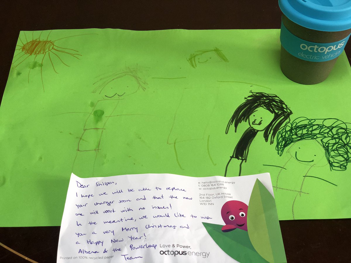sbp842's tweet image. Thank you @OctopusEV @octopus_energy and the #powerloop team for the kind note and the cup and mini octopus. My daughter loves them. Merry Christmas to you all and look forward to the  #powerloop program kicking off