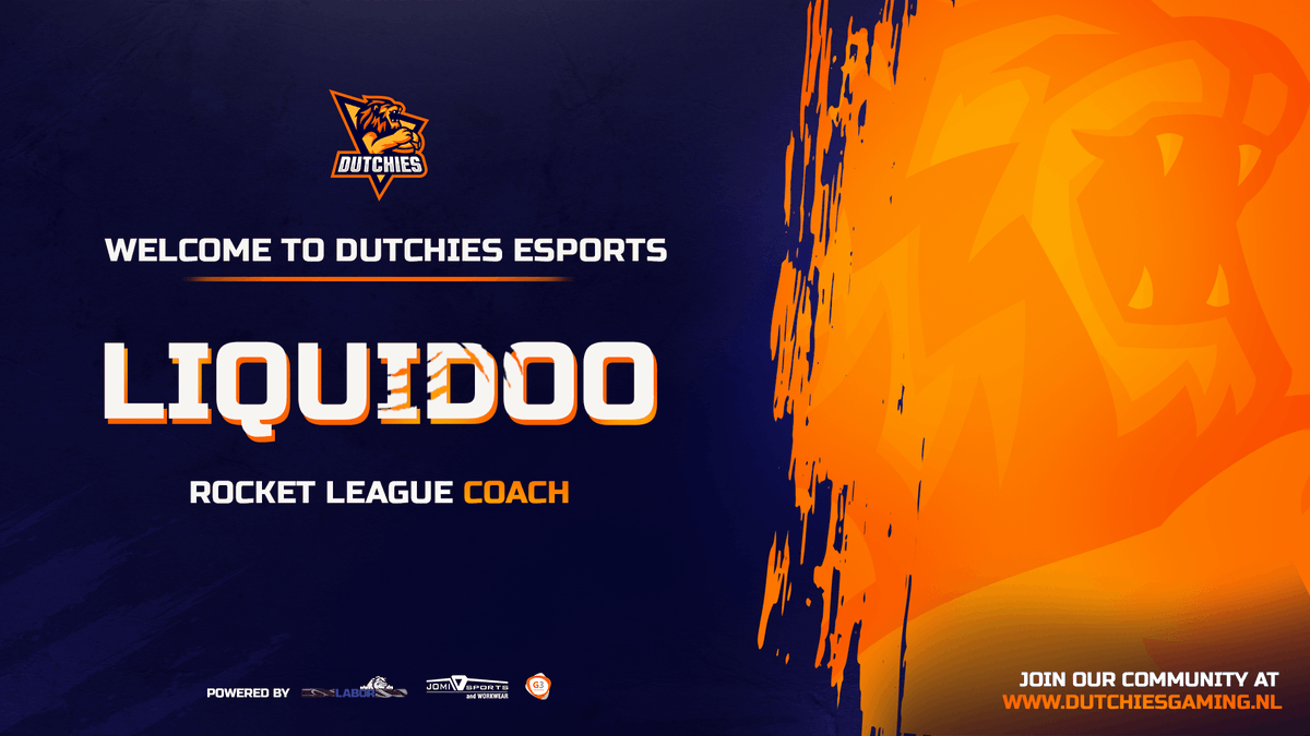 DutchiesEsports's tweet image. 📢 Announcing the newest addition to our Rocket League team as we get closer on ending 2020 and nearing 2021!

We are happy to welcome Liquidoo as the coach of our Rocket League team! 🦁 #HearUsRoar