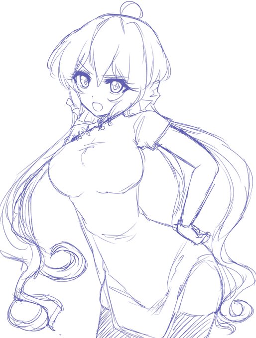 チャイナっぽいクリスちゃんラクガキ😯 