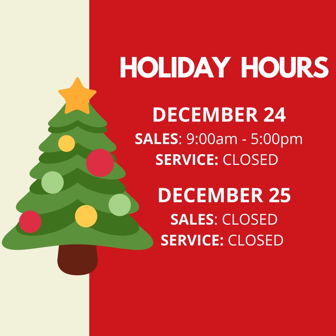 Freedomcountry2's tweet photo. Please take a look at our schedule for the holidays! 🎄 ⌚️ #FreedomCountry #Killeen #BuyforlessatKilleen https://t.co/YURAOIDMsU