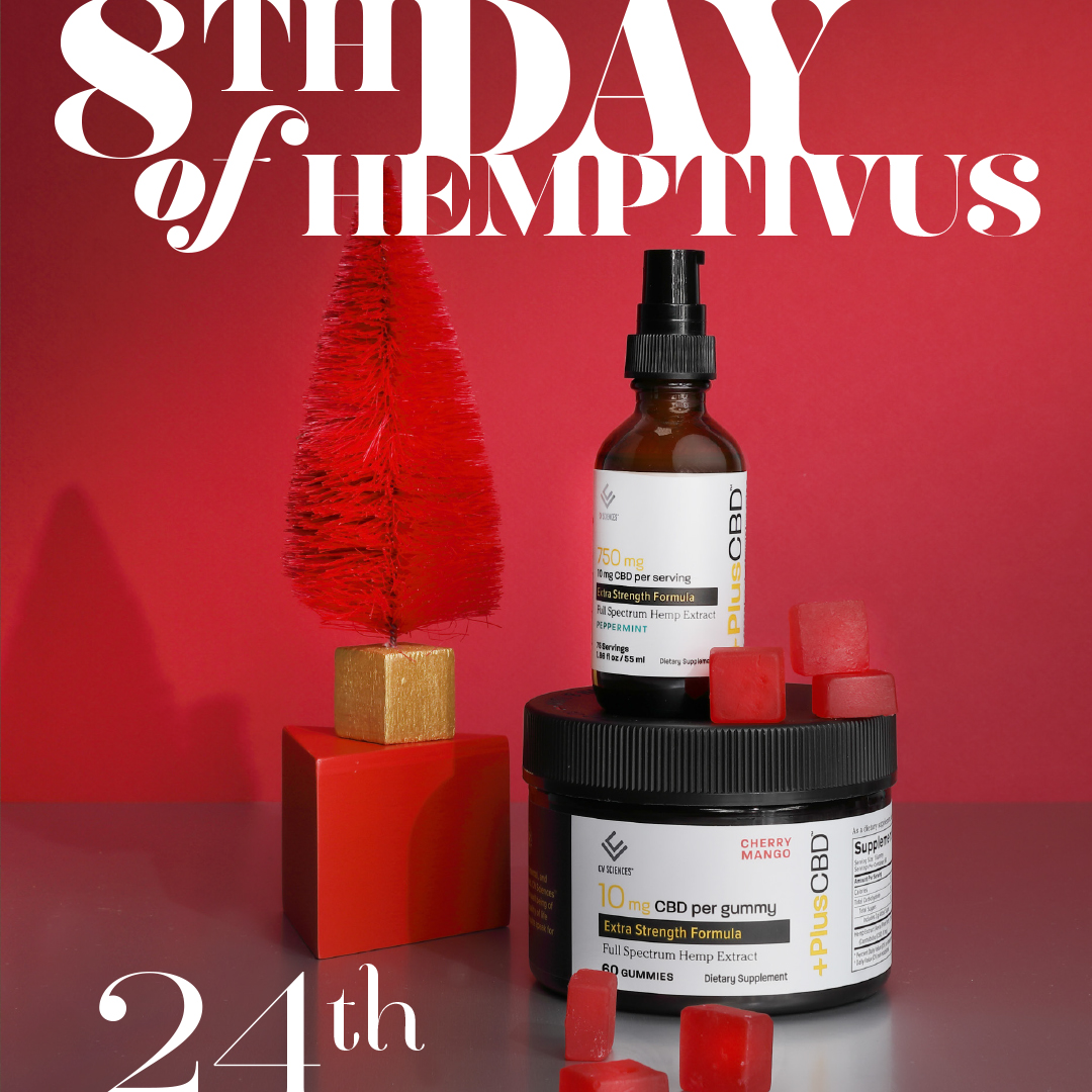 YouPlusCBD's tweet photo. 9 DAYS OF GIVEAWAYS! Day 8 ✨ It's #Hemptivus Eve 🎄 Can’t decide if you prefer our liquids or gummies? It’s your lucky day because you can win both! Head over to our Instagram @youpluscbd for the chance to win 2 #PlusCBD products! Good luck ✨🎄🥰 👉https://t.co/fQKjlYvZKG https://t.co/zFrDa9V49s