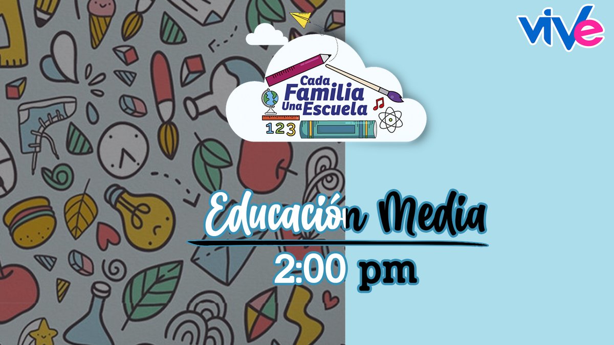 🗣️ ¡𝐄𝐒 𝐂𝐎𝐍𝐓𝐈𝐆𝐎 ! ✍️🇻🇪
Sintoniza 📺 la señal de <a href="/ViveTVOficial1/">Vive TV Oficial</a> y desde casa vamos a aprender con Cada Familia una Escuela.
🔹Educación Media ⏰ 2:00 Pm
#FelizNavidadVenezuela