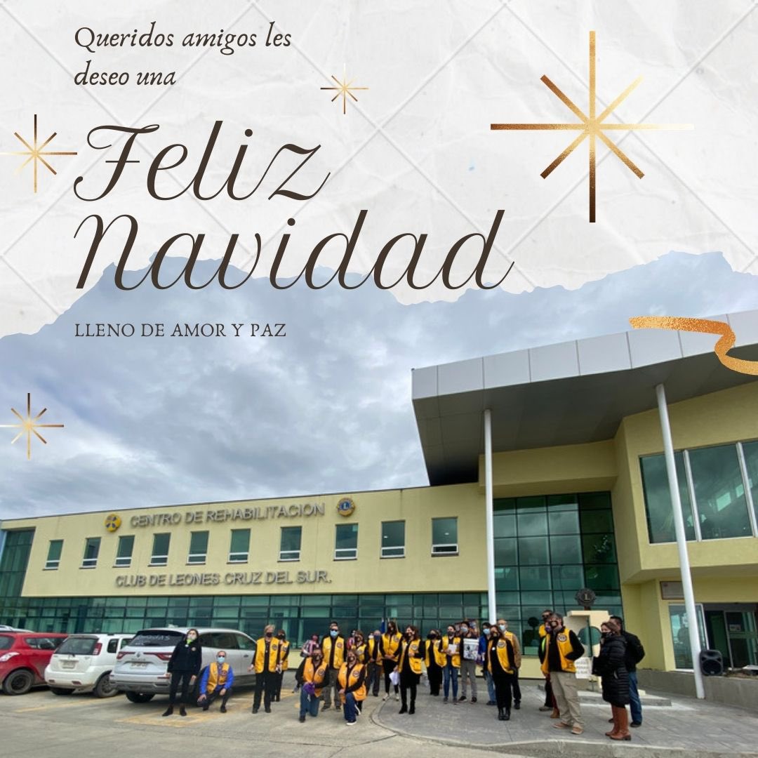 Los socios del Club de Leones Cruz del Sur, les desea una Feliz Navidad!! #LCI #nosotroservimos #puq #magallanes #weserve <a href="/lasjornadas/">#JornadasMagallanicas</a>