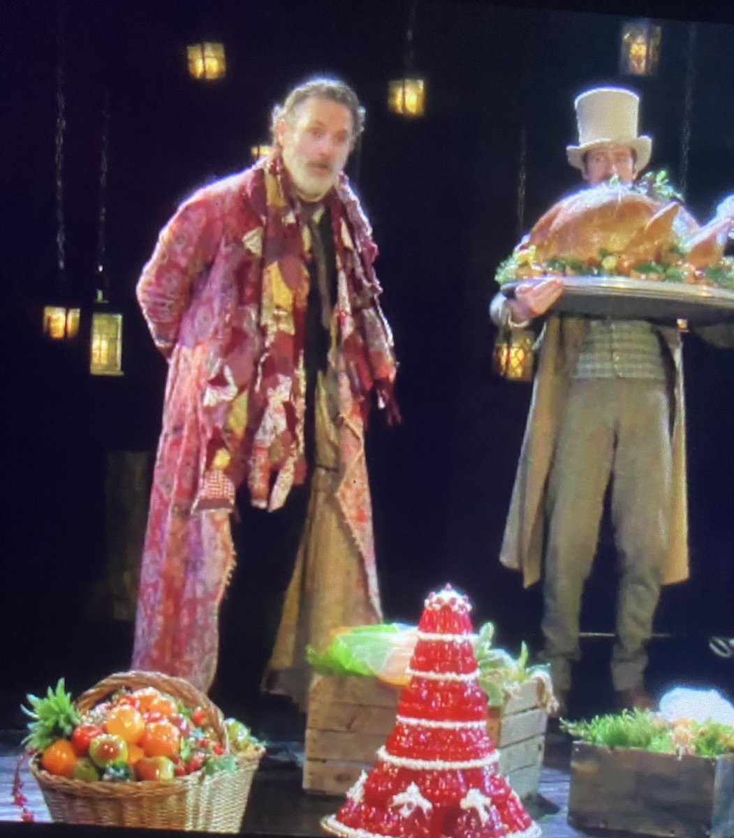 Andy jumped over the jelly for good luck today and yes I’m watching #OVChristmasCarol #scrooge #AndrewLincoln best Scrooge ever