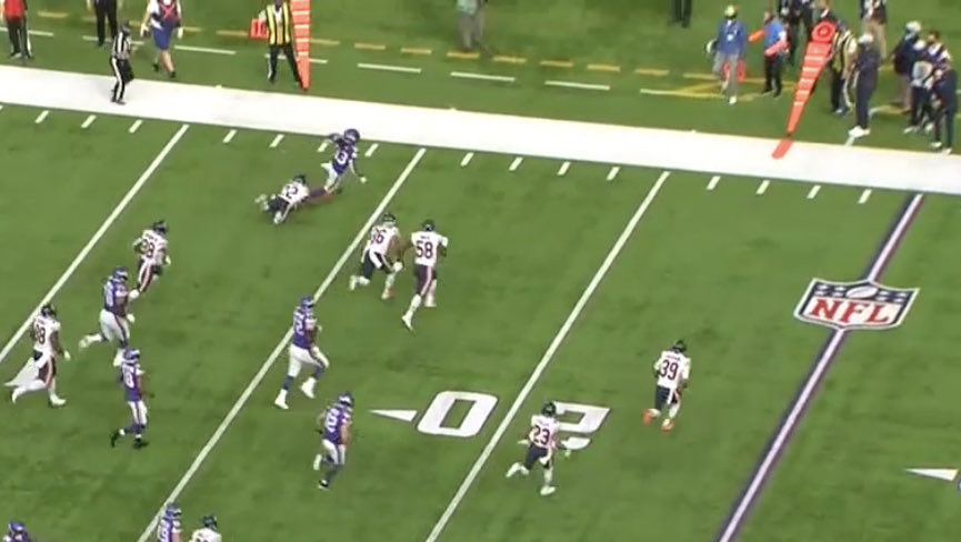 ***THREAD ON 5th RD pick Kindle Vildor out of Georgia Southern & his day against Minn***His first snap of live action on d the man gets props from Dalvin Cook for making a 1st down saving tackle. Square up, reacts to burst outside, Dalvin “Nice tackle!” As he falls. Respect.