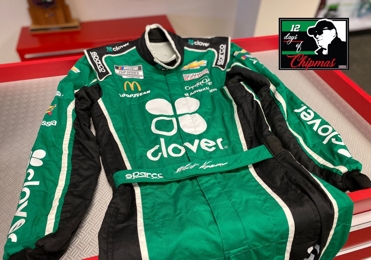 CGRTeams's tweet image. On the twelfth day of Chipmas, CGR gave to me... 🎶 a @clovercommerce fire suit worn by @mattkenseth! 🤯🙌🏼 

For your chance to win, just:
1) RT this tweet
2) Follow us

Winner selected after the holidays. 🎁