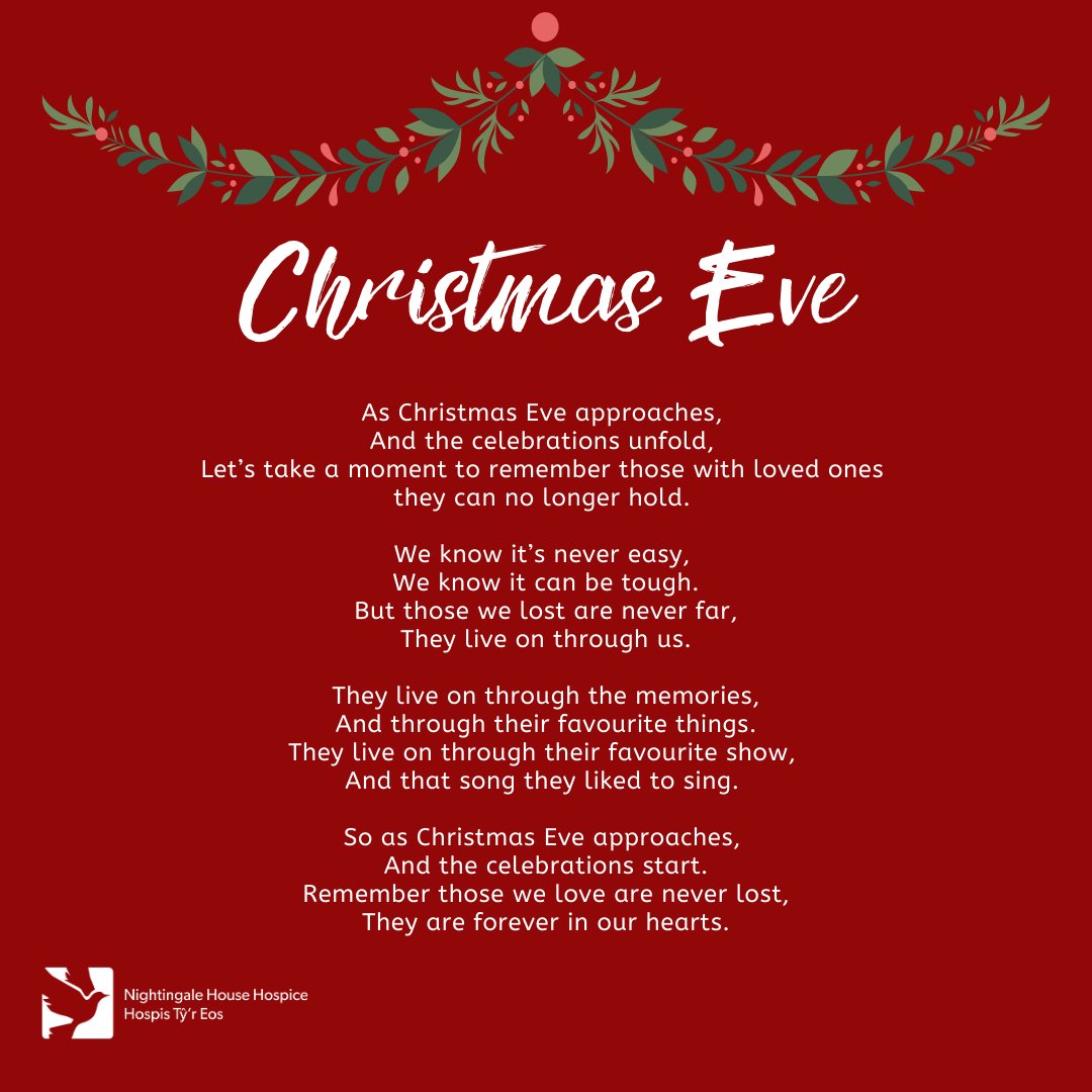 A beautifully poignant poem from hospice team member, Sam Amis 💗🎄
.
.
.
#poem #writing #memories #remember #christmas #christmaseve