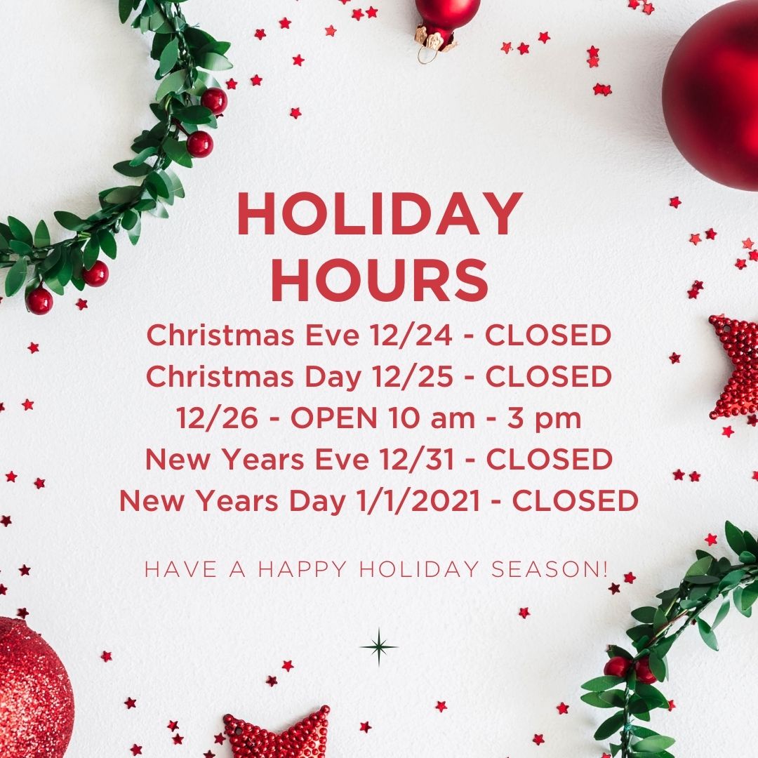 We hope you have a happy, healthy holiday season!🎄