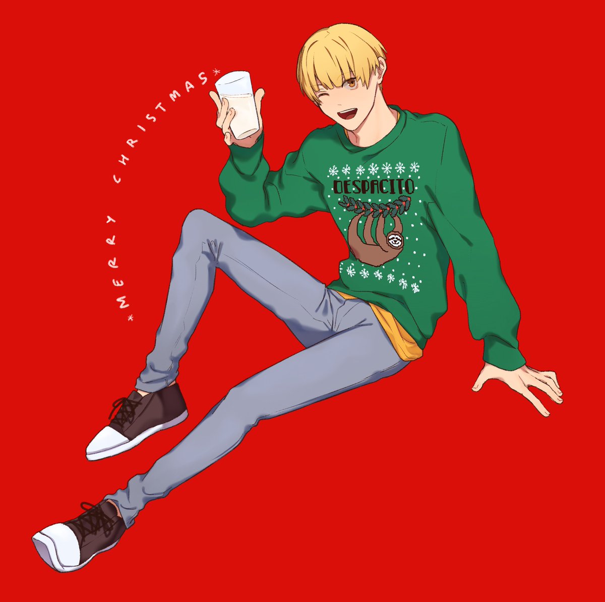 ??Merry Christmas and happy holidays!!!!??
Here's the sweater art for four lucky people!!
Thank you so much to for joining!! Love all the sweater pics yall sent and the lovely messages too??? 