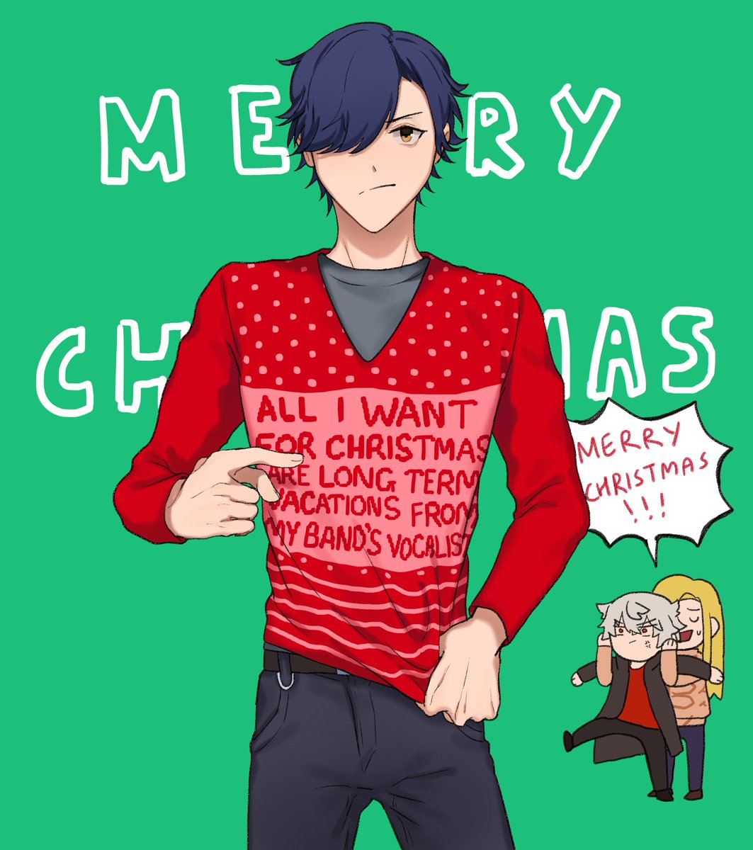 ??Merry Christmas and happy holidays!!!!??
Here's the sweater art for four lucky people!!
Thank you so much to for joining!! Love all the sweater pics yall sent and the lovely messages too??? 