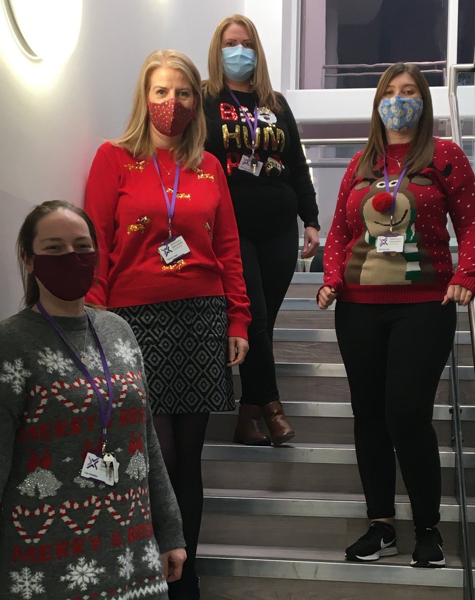 Our fantastic team recently had a socially distanced Christmas event in the hospital with Secret Santa gifts, Christmas Jumper wearing (raising money for charity) and a Best (worst?) Christmas Sock competition!