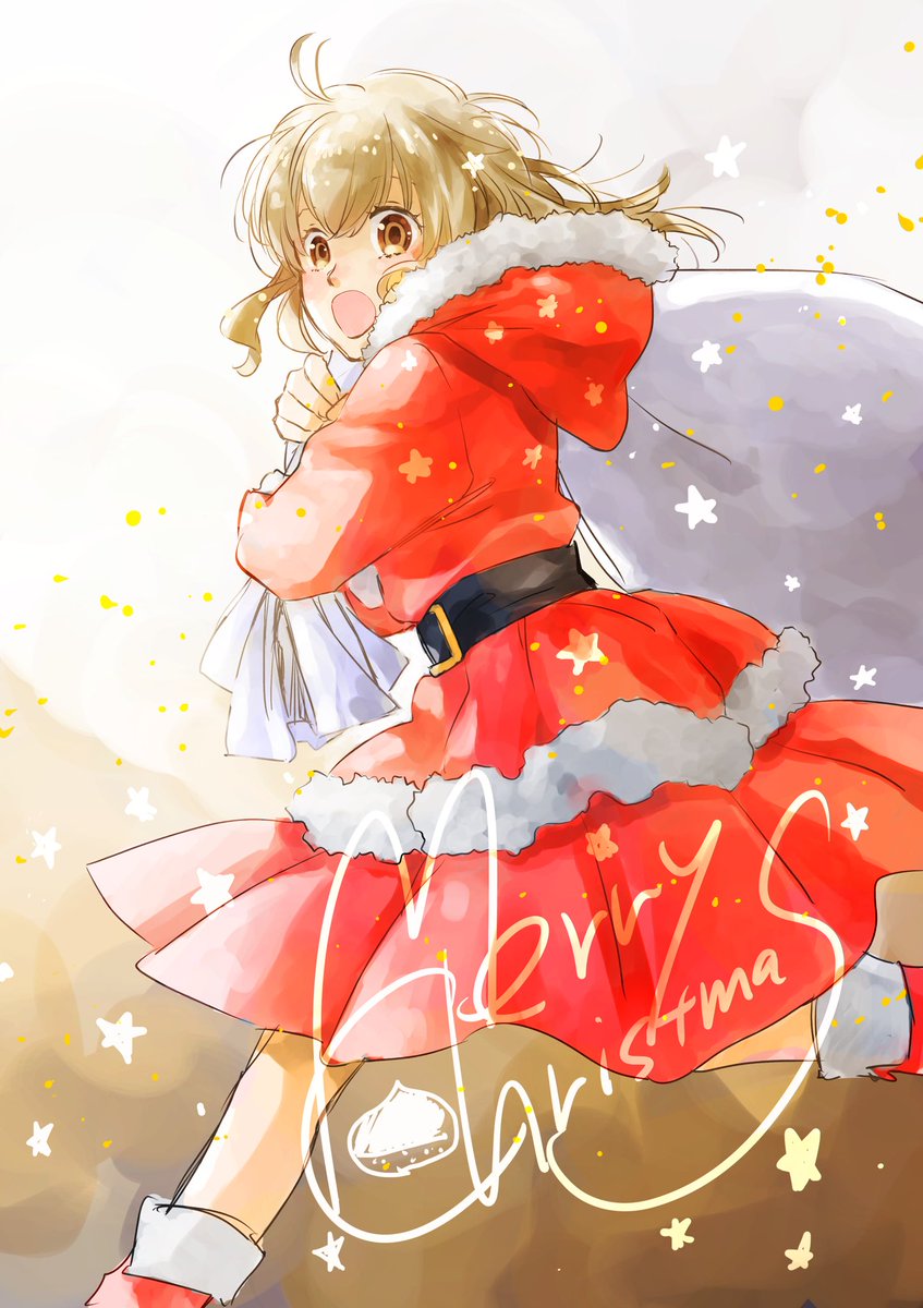 「間に合った!
#MerryChristmas 
#であいもん 」|浅野りん@であいもん14巻:アニメBlu-rayBOXのイラスト