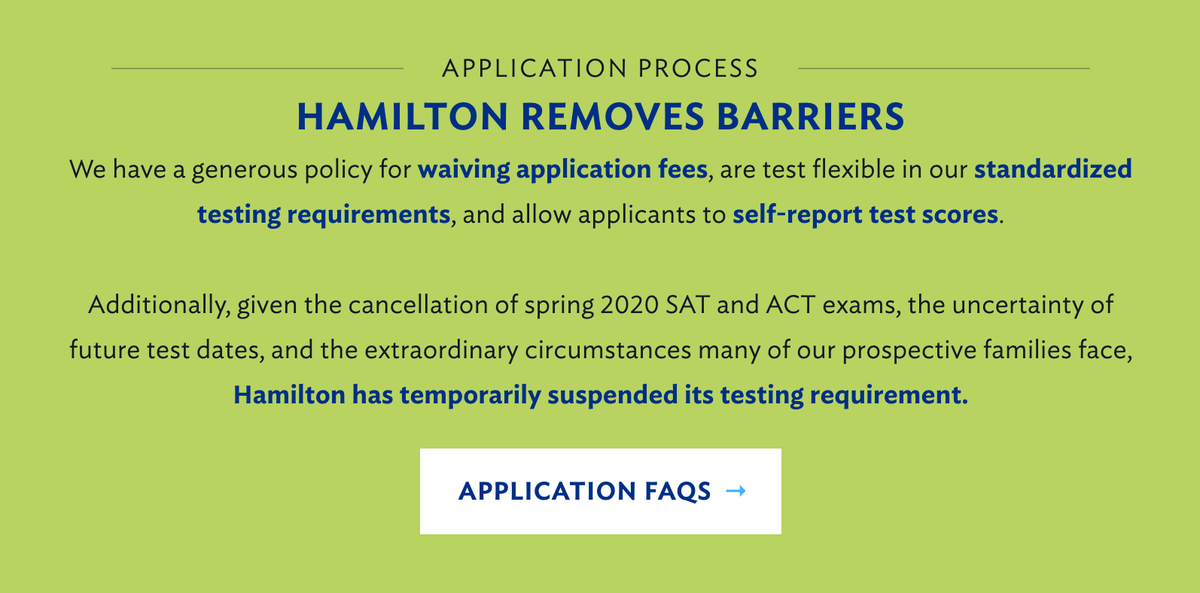 Hamilton College tweet media