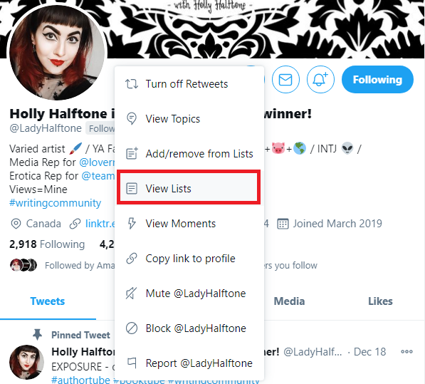 StygianPen's tweet image. As I update my author lists, I thought I'd just share how to access them if there's anyone who doesn't know how 😊
#writingcommunity #genuineinteraction