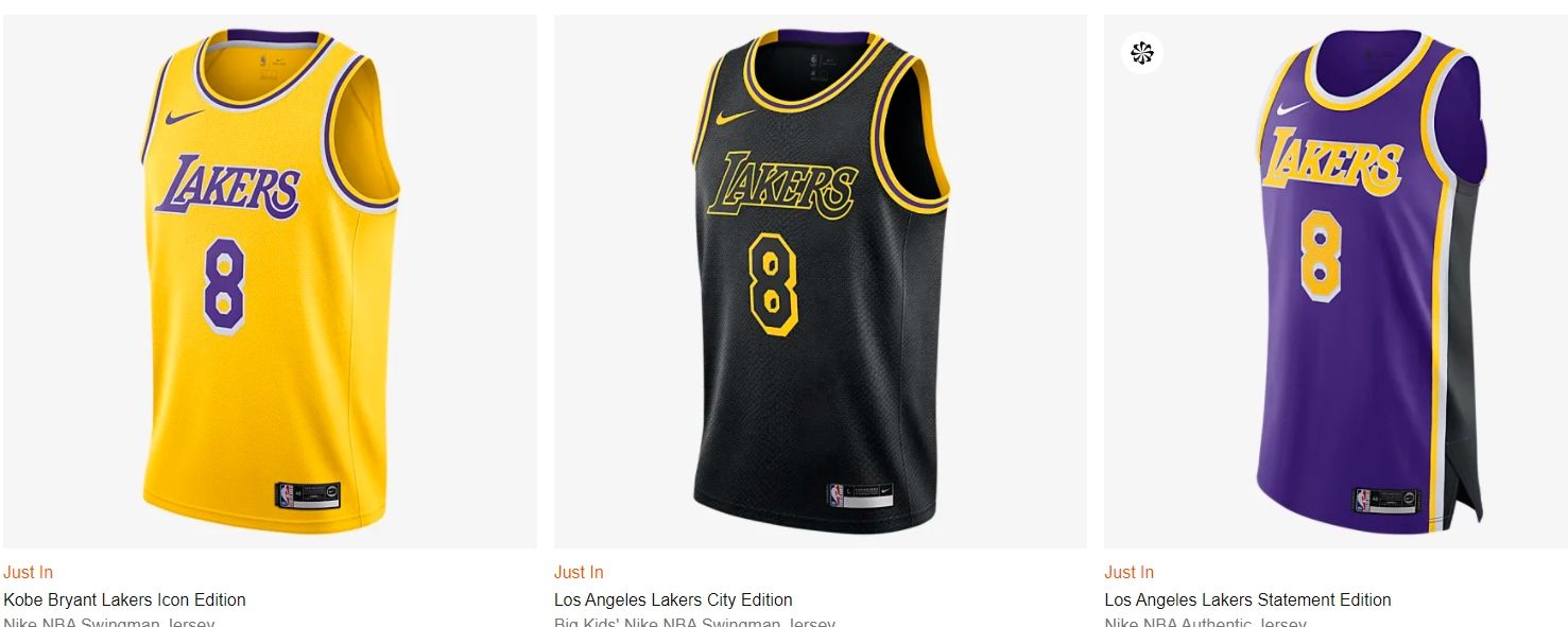 Kobe Bryant Lakers Icon Edition Nike NBA Swingman Jersey