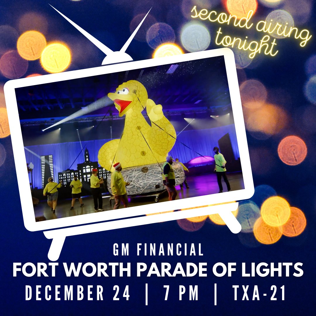 Don't miss our second airing of the <a href="/gmfinancial/">GM Financial</a> Parade of Lights TONIGHT on TXA-21 at 7 PM! ✨ #ParadeofLights2020 bit.ly/WatchPOL