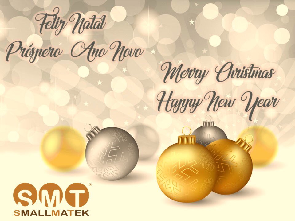 Smallmatek's tweet photo. A Smallmatek deseja a todos os seus colaboradores, clientes, fornecedores, respetivos familiares e amigos um Feliz Natal e um próspero 2021!

Smallmatek wish you a Merry Christmas and a happy New Year! https://t.co/RIk9KaSLu1