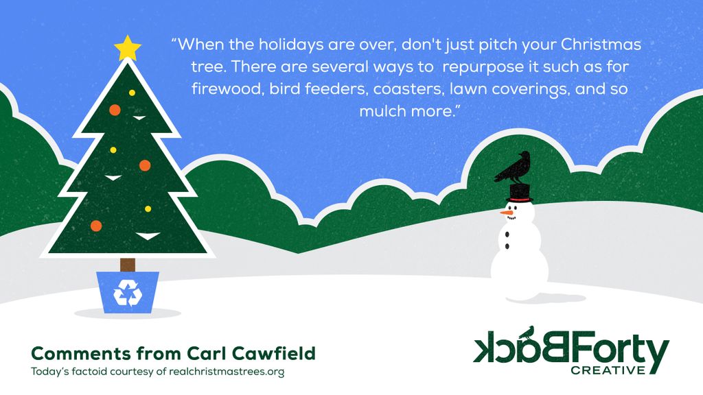 Back40Creative's tweet photo. Happy holidays from the Back Forty Creative team! We, and Carl, look forward to working with you in 2021!
#happyholidays #holidays https://t.co/d2cTT17hq3