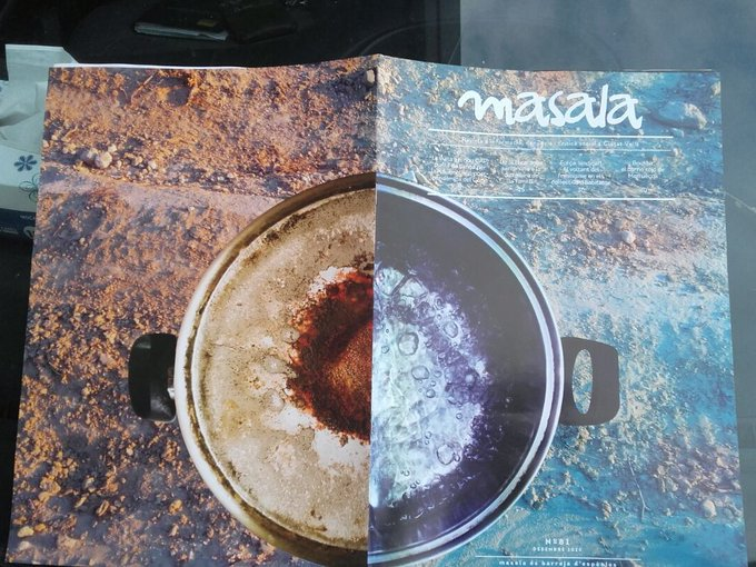¿Un catálogo postnuclear de artículos de hogar?
¿Una revista de política mística?
¿Una ida de olla?
Sí a todo.
Pero  también la maravillosa portada de #EdithLasierra para la #masala81.
Ya en <a href="/CasalPou/">CasalBarriPouFiguera</a> <a href="/el_lokal/">El Lokal Raval</a> <a href="/lanegretagotic/">La Negreta - Espai Social del Gòtic #SomBarri</a> y <a href="/DefensaBcneta/">Plataforma en Defensa de la Barceloneta</a>.
Pronto en vuestras calles y manos.