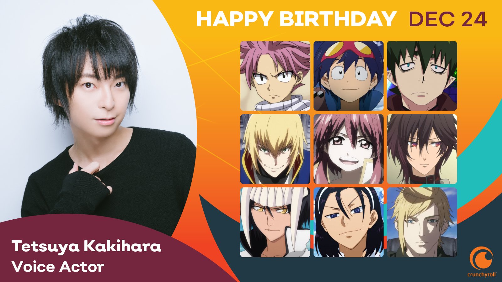 Crunchyroll - Happy Birthday to the Japanese Voice Actor