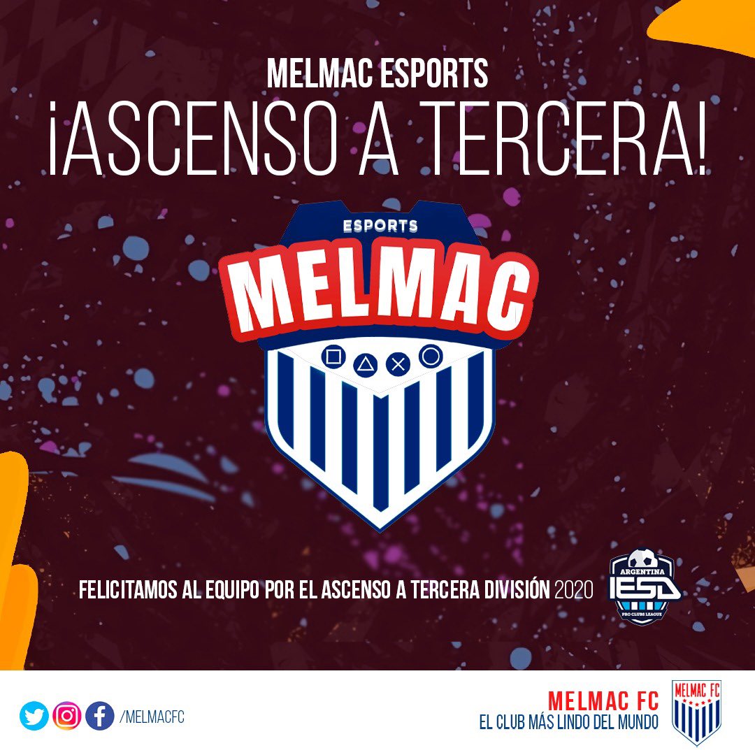 ¡VAMOS MELMAC eSPORTS! 
🔵⚪️🔴

<a href="/IESAFIFAar/">IESA Argentina</a>