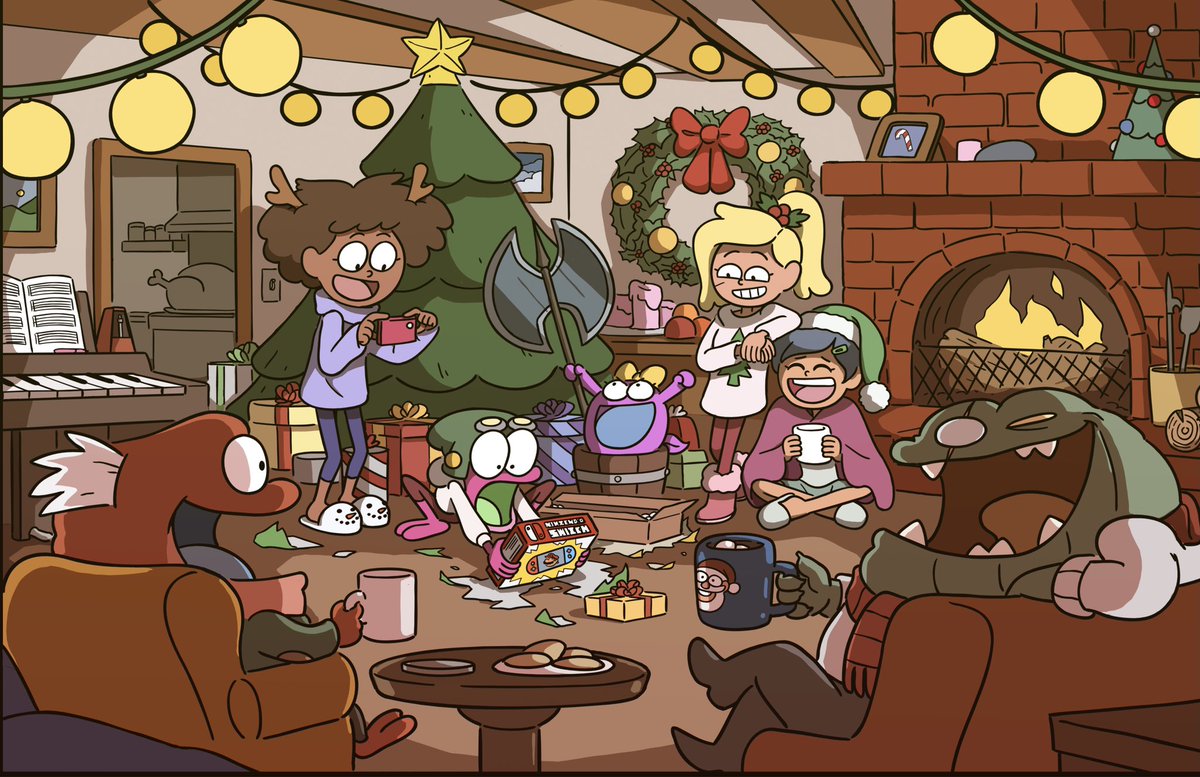 Happy Holidays from #Amphibia everyone 🎄did this for our Secret Santa shindig at work but wanted to share it with you too. Hope you’re all well, and here’s hoping for better things in 2021 🐸💚