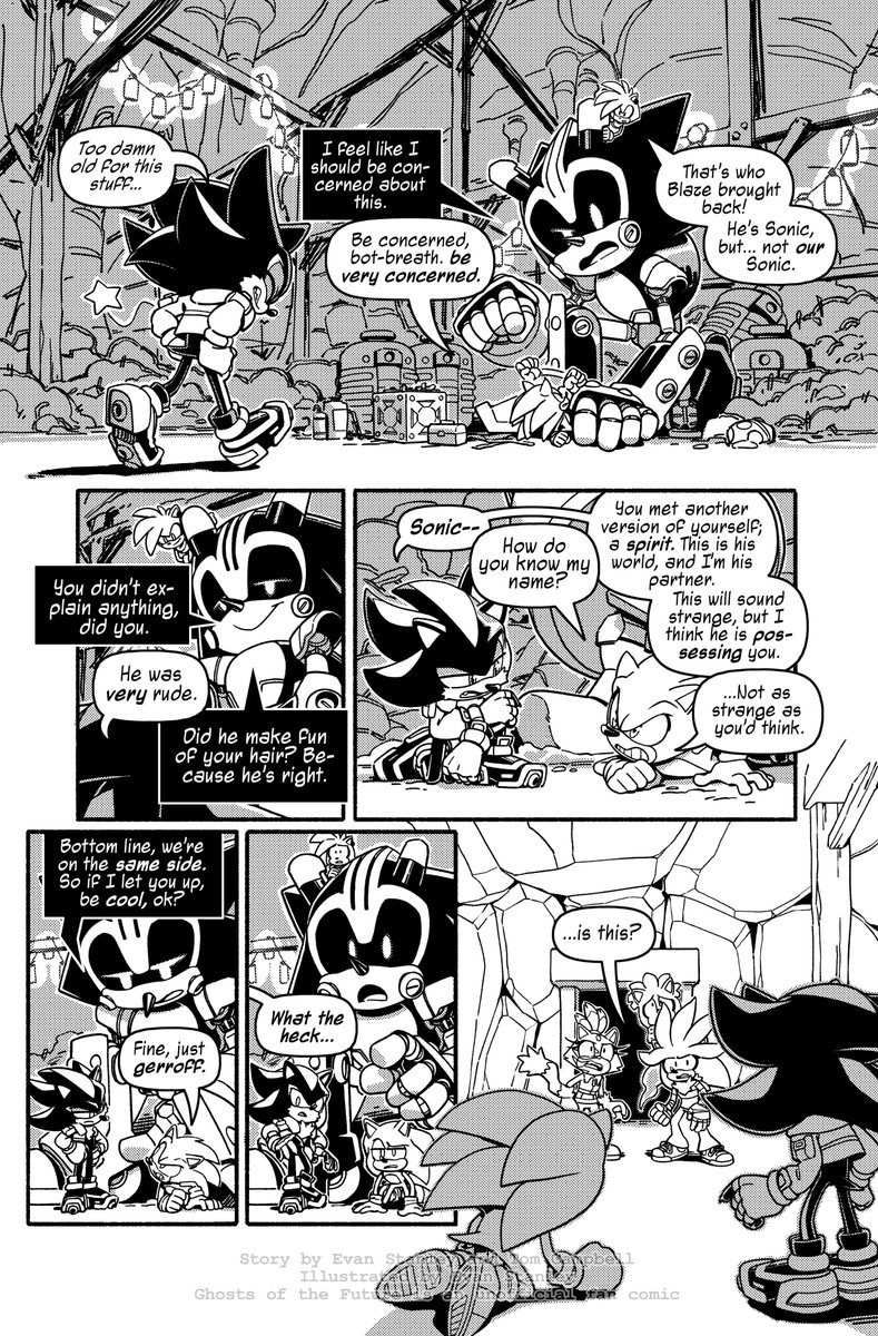Fancomic time!
Ghosts of the Future issue 18, Pages 12 and 13.
We're back, hopefully! Going to be trying to update every other week!
Read the archives on my DeviantART: https://t.co/SlFeazzZsx
(GOTF is an unofficial fan comic)