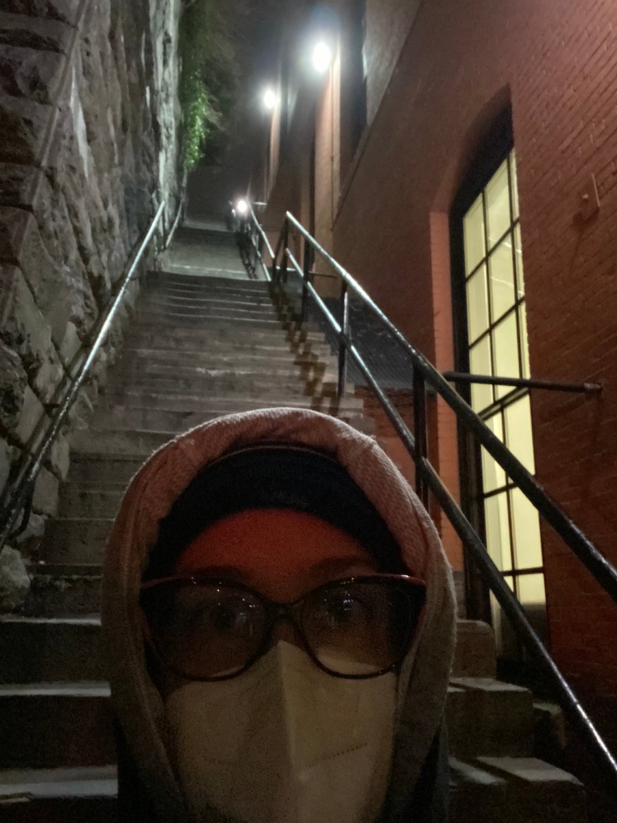 iamevltwin's tweet photo. One last haul to the last landmark all the way to Georgetown. The stairs from The Exorcist. 😱🤮 On the way another Apple store! Cue the creepy music.
#Marathon4codebreakers
#DFIRFit https://t.co/k2LI3R4yrd