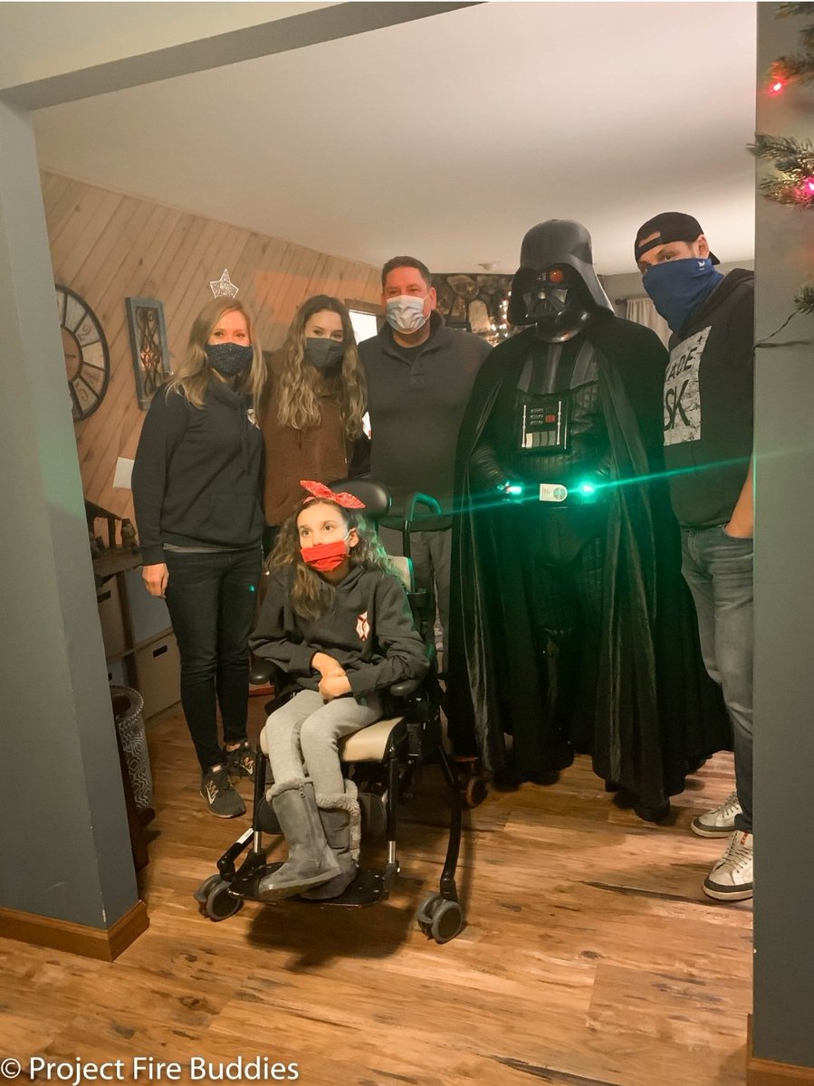 PLEASE SHARE! 
Last night was unbelievable to say the least. We made 9 stops to drop off gifts! The gifts and checks we delivered totaled to over $25,000!!

Thank you @brent_sopel and @501stLegion for joining us! #sgn #SomeGoodNews #projectfirebuddies  #firefightersgivingback