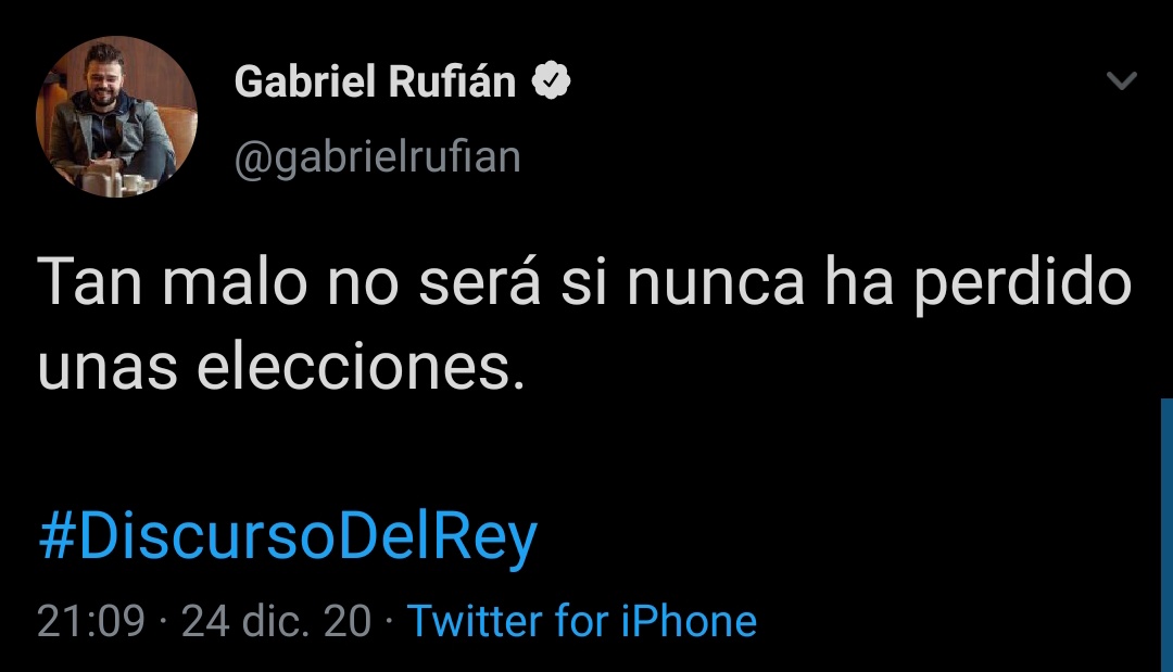 pabloharour's tweet photo. Había que intentarlo #DiscursoDelRey https://t.co/w54SnyK4RM