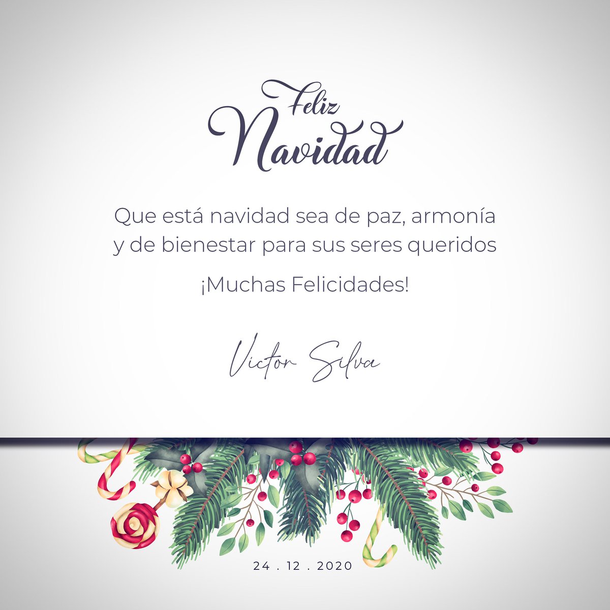 VictorSilvaMich's tweet photo. Muchas felicidades 🎄 
Feliz Navidad 🎁 https://t.co/pY06EOxGcX