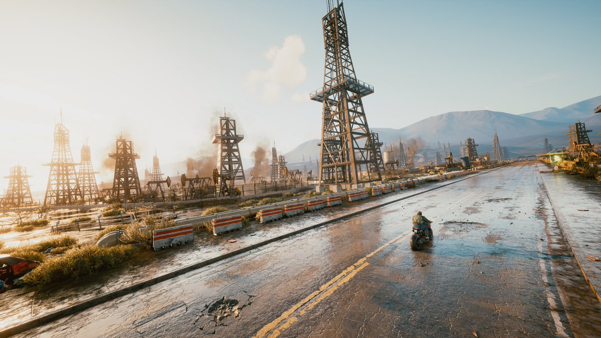 6/ Some scenes genuinely looked photorealistic at times (evenings in the desert, vehicles, night lights). Characters & vehicles are extremely detailed, texture work is superb, lighting is eye catching. And this is just played the Xbox One X version in backwards compatibility.