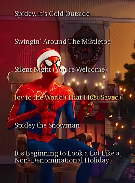 IGN's tweet photo. IMPORTANT REMINDER: Spider-Man: Into the Spider-Verse is a Christmas movie if you want it to be. https://t.co/UJdUKMhfoD