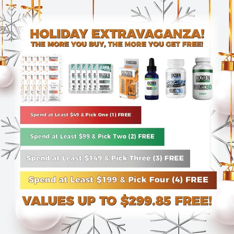 AWellBeingLife's tweet photo. Bells are ringing and today is the FINAL day for the OXZGEN Holiday EXTRAVAGANZA! Purchase products or bundles TODAY and get up to FOUR free gifts. Check out all of the details at https://t.co/mgMmQ0Xwpk
.
#CBD #christmas #holidaydeals #sale #deals #gifts #holiday #cbdoil #today https://t.co/wZglHjyUxD
