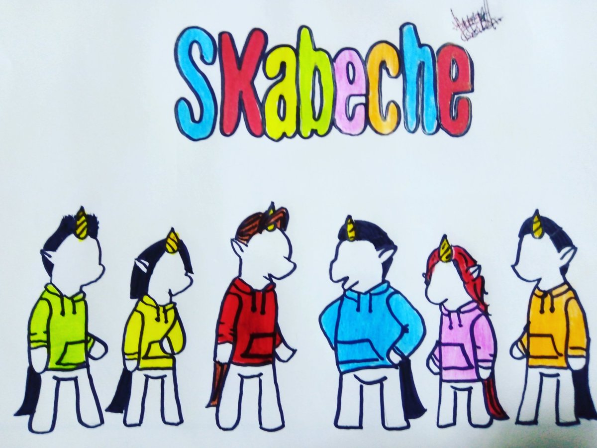 CoriSkabecha's tweet photo. Después de mucho tiempo de elaboración me encantó el resultado 
@Bryan_SKabeche 
@Eddy_SKabeche 
@Say_Yess15 
@ErickLindoro 
@armandocmr 
@Xio_Garcia_ 
@SKabecheTV 
Espero y me saluden me tarde mucho en hacer el dibujo 
Los quiero mucho
#VLOGMASSK #VLOGMASSK https://t.co/fkv8bKo8zv