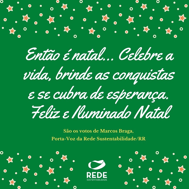 RedeRoraima's tweet image. São os votos da Rede Sustentabilidade Roraima.
Feliz e Iluminado Natal à todos e todas!
#natal
#rederr
#esperanca
#paz