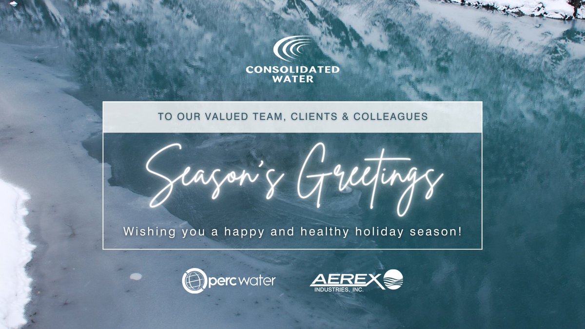 PERC Water (@percwater) on Twitter photo Happy Holidays from our entire team at PERC Water, <a href="/cwco/">Consolidated Water</a> and Aerex Industries.🎄
Looking forward to continued success in 2021!🎇 Happy Holidays from our entire team at PERC Water, <a href="/cwco/">Consolidated Water</a> and Aerex Industries.🎄
Looking forward to continued success in 2021!🎇