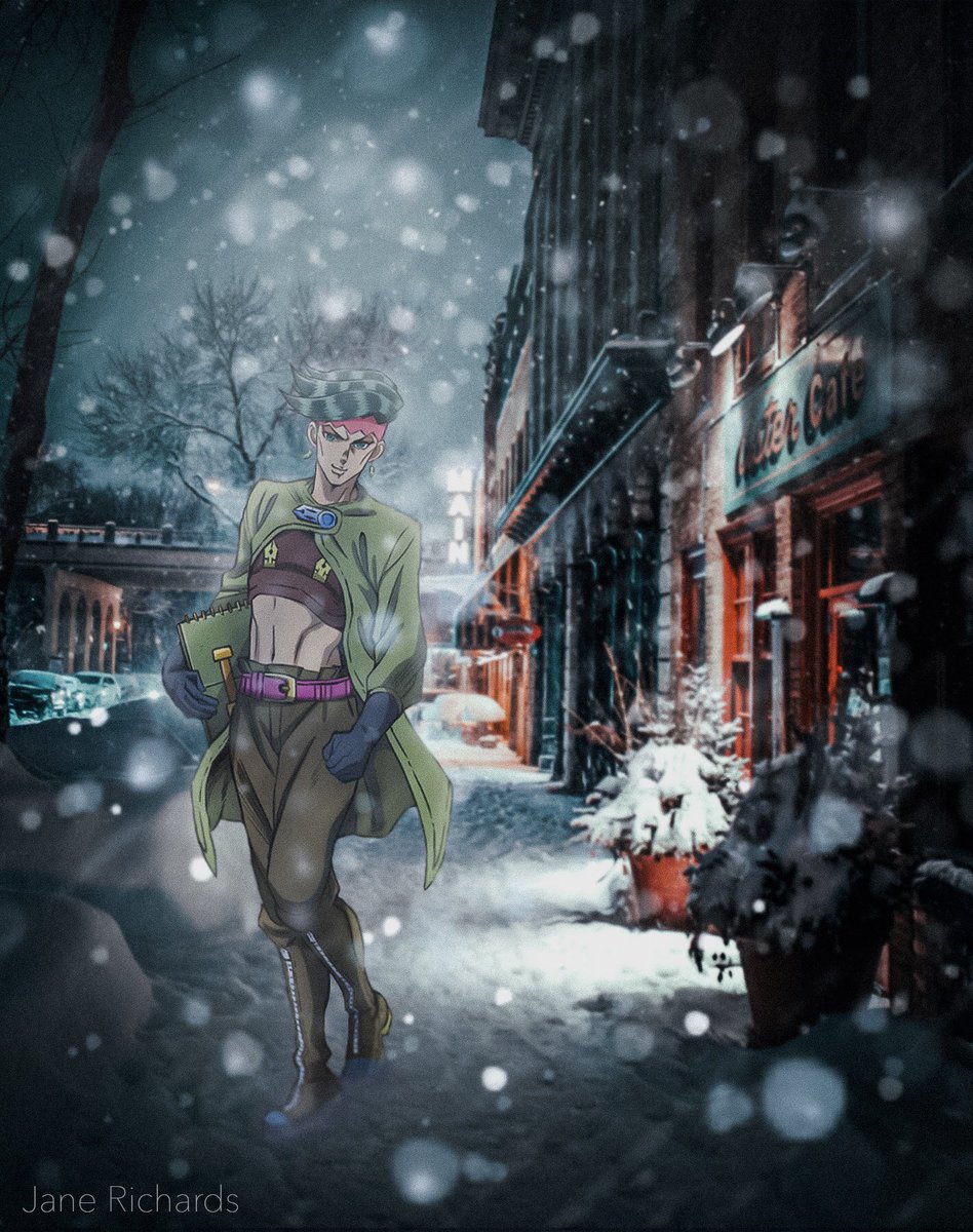 G0ld_blooded_'s tweet photo. Happy Holidays! Here’s a winter themed Rohan❄️
#jojosbizarreadventure #jojo #jjba #rohan #photoshop #WINTER #diamondisunbreakable https://t.co/ETxz9R98Uf