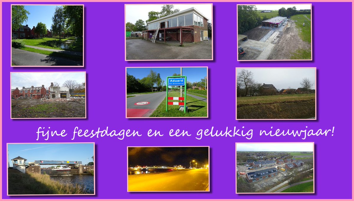 NieuwsAduard's tweet photo. Groet uit Aduard, fijne feestdagen gelukkig nieuwjaar en een welkom aan alle nieuwe inwoners die we komend jaar mogen verwelkomen #Aduard #Westerkwartier https://t.co/eWvoOPTQQQ