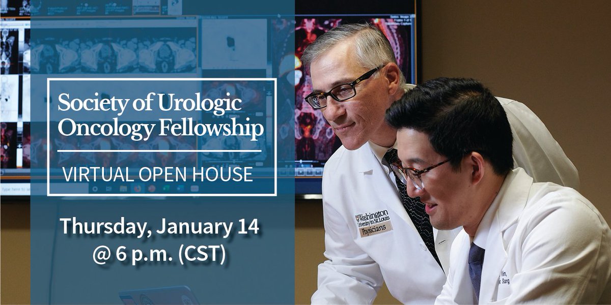 WashU Medicine Division of Urology (@washu_uro) on Twitter photo You’re invited to a virtual open house about the new Society of Urologic Oncology Fellowship! Join attendings <a href="/ZacharySmithMD/">Zachary Smith</a>, <a href="/jkfrankel/">Jason Frankel</a>, MD, <a href="/sivaramanarjun/">Arjun Sivaraman</a>, MD, & Gerald Andriole, MD, (<a href="/uropro/">Gerald Andriole, MD</a>) on Thursday, January 14 at 6 PM CST. Register here: bit.ly/3gRPdVE. You’re invited to a virtual open house about the new Society of Urologic Oncology Fellowship! Join attendings <a href="/ZacharySmithMD/">Zachary Smith</a>, <a href="/jkfrankel/">Jason Frankel</a>, MD, <a href="/sivaramanarjun/">Arjun Sivaraman</a>, MD, & Gerald Andriole, MD, (<a href="/uropro/">Gerald Andriole, MD</a>) on Thursday, January 14 at 6 PM CST. Register here: bit.ly/3gRPdVE.