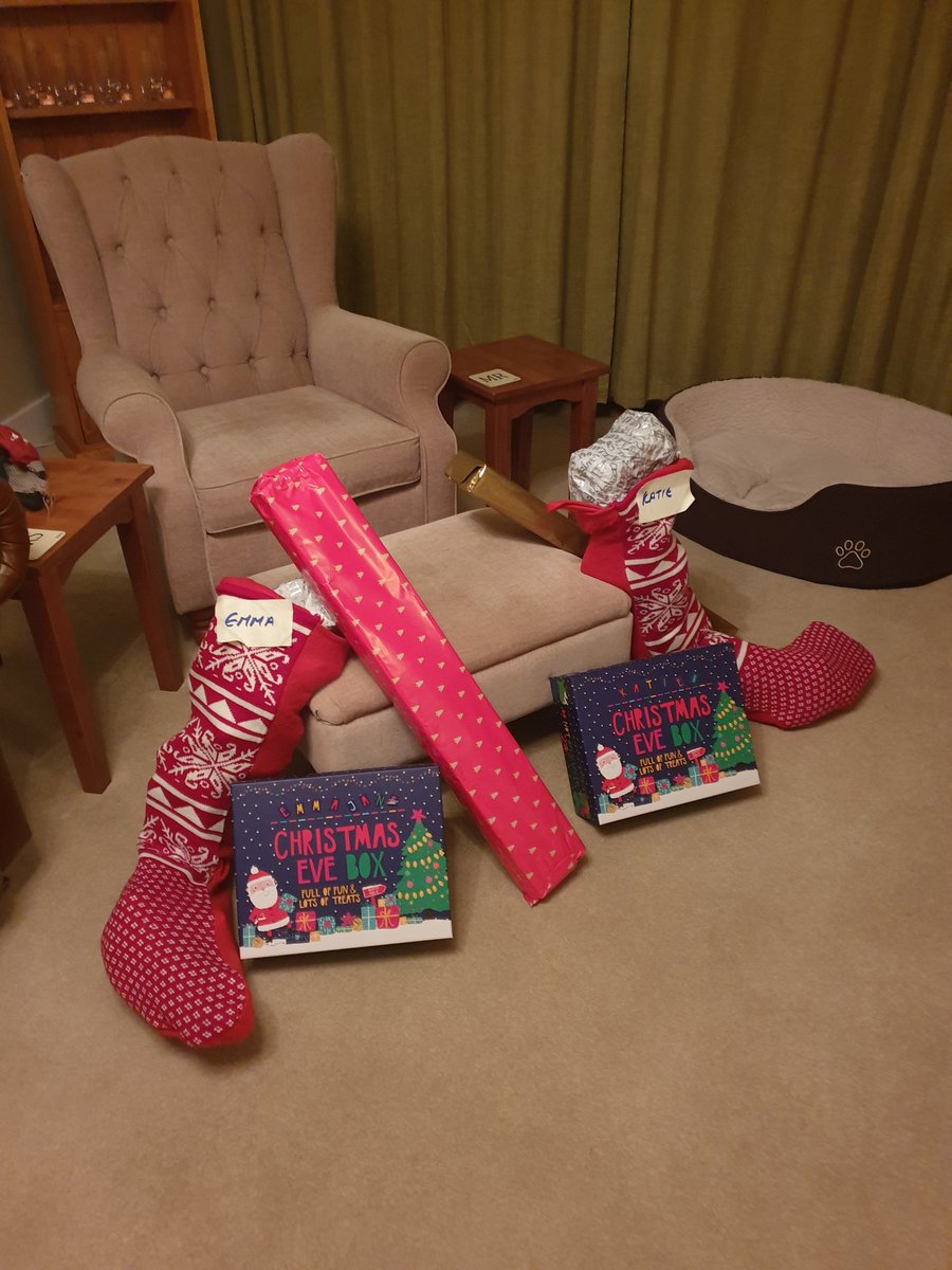 MrsDer's tweet photo. Even though the girls are 19 and 16 they still love Christmas. Christmas Eve box and Christmas Day stocking done. Merry Christmas everyone! https://t.co/WUQ7NNpwm3