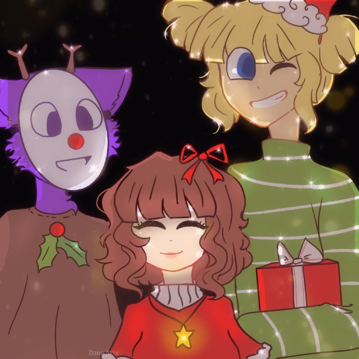 Strange_Girl_x's tweet photo. Feliz Navidad :D ! #popeetheperformer #SallyOc #Navidad2020 #drawing https://t.co/oj9so8uCsR