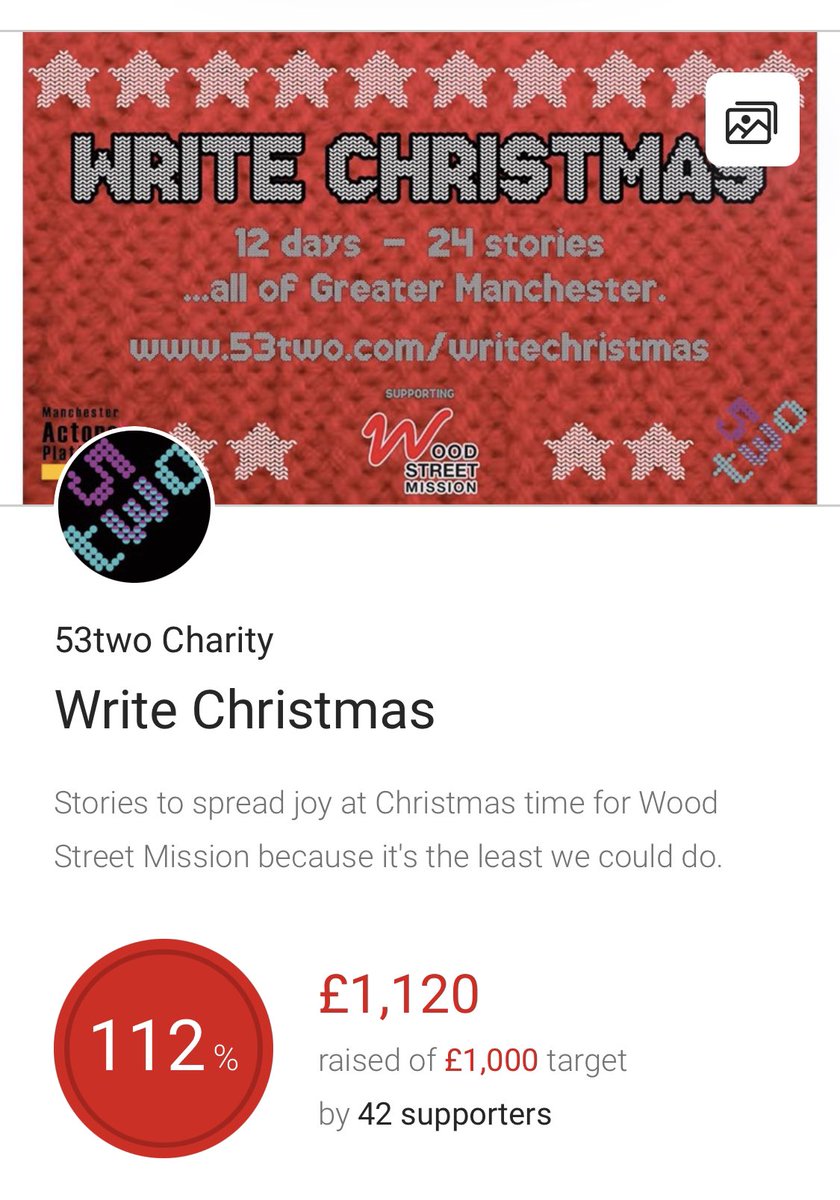 53two's tweet photo. WE DID IT! 🍾🍾🍾 Thank you to all who donated &amp; all who took part in #WriteChristmas! It was a pleasure! We’ve now raised over £1000 for @WoodSt_Mission. You guys are amazing! A beautiful way to welcome Santa &amp; Christmas! You can still watch &amp; donate at https://t.co/fSdkpxAbbN🎅🏻 https://t.co/067HnUz4tC