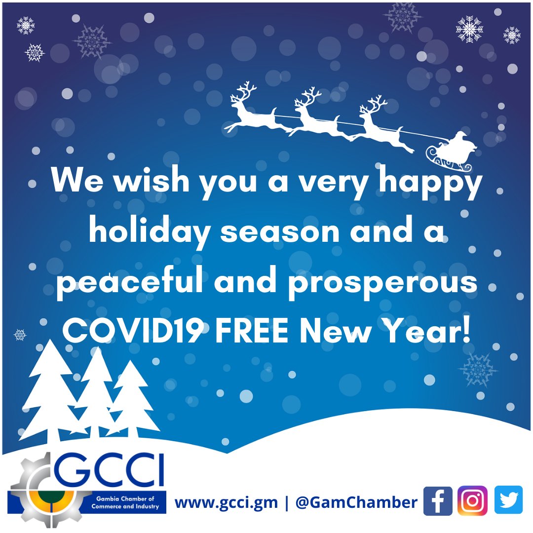 Happy holidays from us to the entire #Gambian #Business Community, our partners and members.
#StaySafe